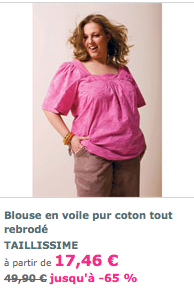 taillissime soldes 2009 Vêtement Grande Taille : Bilan de la première journée de Soldes été 2009
