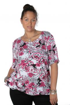 tunique 3 ronde et glamour Solde Vêtement grande taille : sélection de Tuniques soldées !