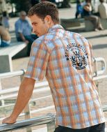 chemisette carreaux plus inscription Chemisette grande taille, sélection homme été 2009 !