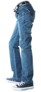jeans droit morpho ronde fille Vêtements rentrée scolaire : spécial ados ronds, avec La Redoute
