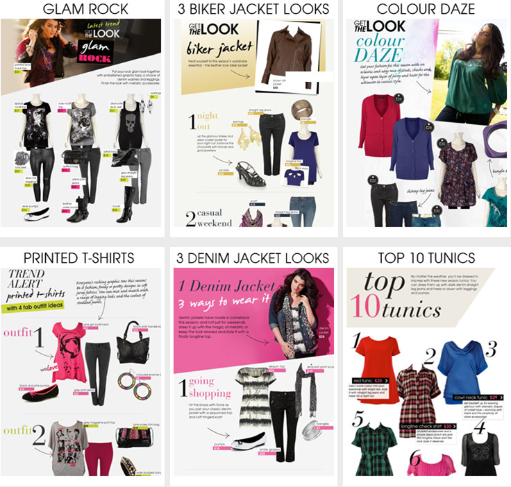 look evans Evans autumn 2009 : Tendances de mode plus size  !
