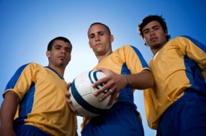 joueur football grande taille