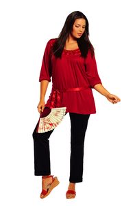 tunique rouge amatai Tendances 2010 chez Amataï.fr : Asie, Technicolor, Animal et Glam Rock