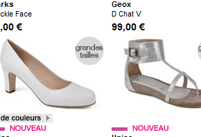 nouveautes sarenza Sarenza : nouveautés de printemps au rayon Chaussures Grandes Tailles
