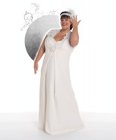 robe de mariee grande taille 4 166x200 Hervé Mariage lance une collection de Robes de Mariée grandes tailles!