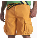 short-cargo-orange short cargo orange Bermudas longs pour hommes grands