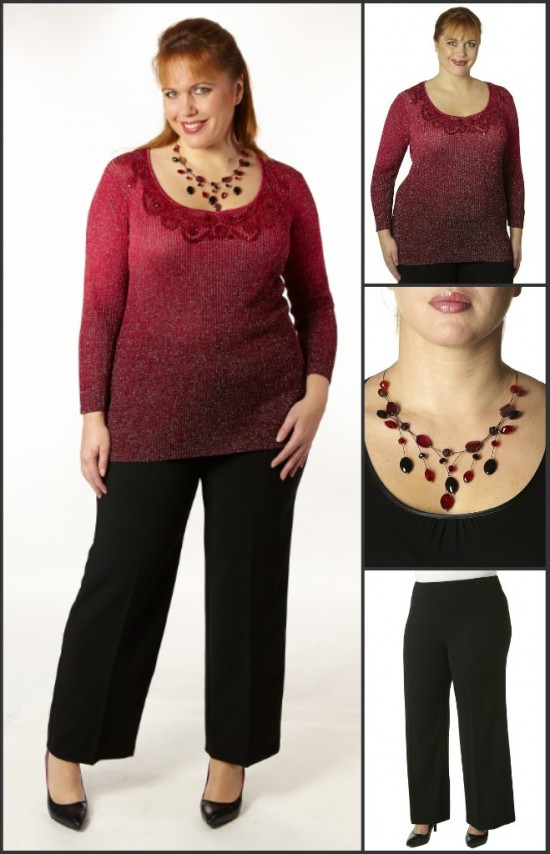 Robe ou pantalon pour votre tenue de soirée ? Tenue grande taille Noel