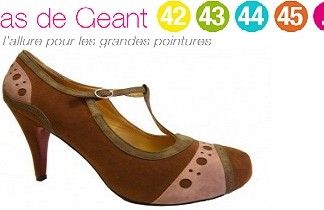 chaussure femme 43 pied large