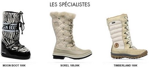 botte de neige fourrée femme