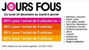 jours fous kiabi 2012 home La fête continue aux Jours Fous Kiabi 2012,  50% de remise pour 5 articles achetés