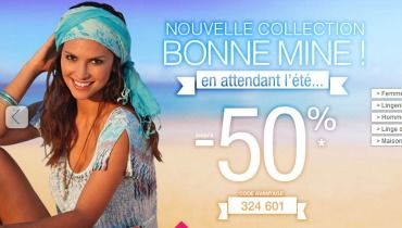 mode femme grande taille1  BlanchePorte.fr : comment avoir bonne mine en mode femme grande taille à   50% sur tout le site