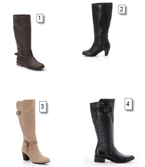 bottes mollets larges 45 cm