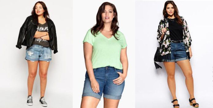 Pantacourt En Jean Femme Grande Taille