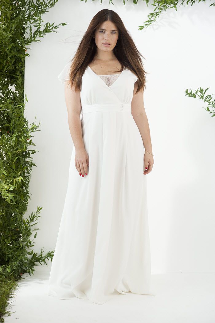 robe de mariage civil grande taille