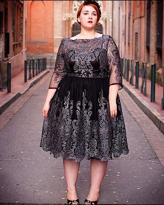 robe dentelle femme ronde