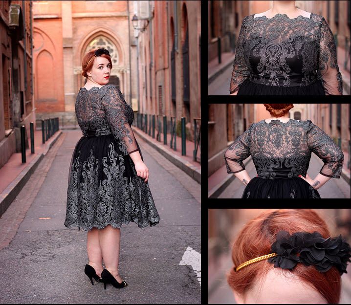 robe dentelle femme ronde