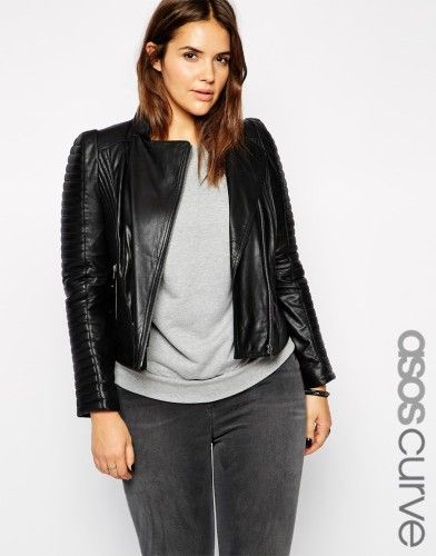 asos curve blouson aviateur