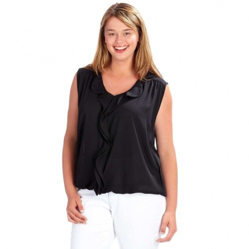 blouse sans manches kiabi