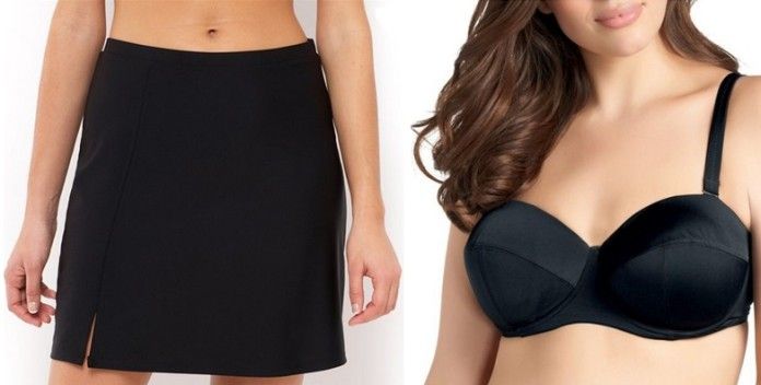 Canon en maillot de bain grande taille noir