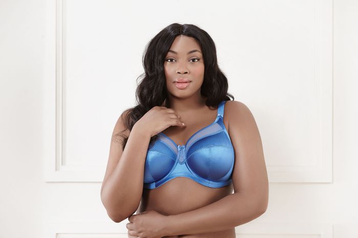 un soutien-gorge grande taille bleu