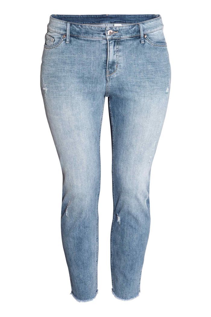un jean délavé grande taille h&m