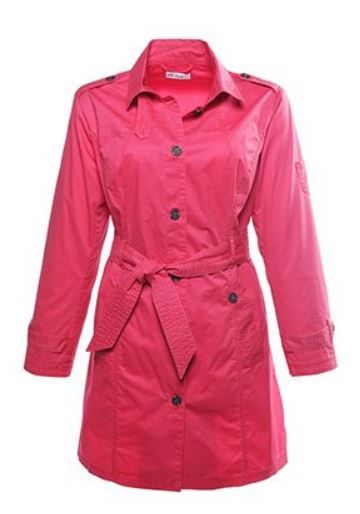 un trench coat rose