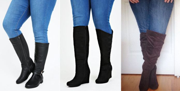 botte haute pour gros mollet