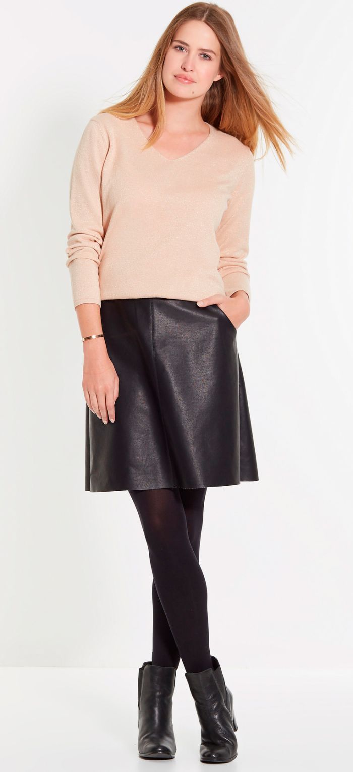 une jupe cuir grande taille