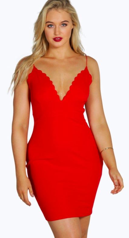 une robe grande taille rouge