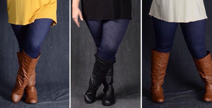 bottes mollets larges femme