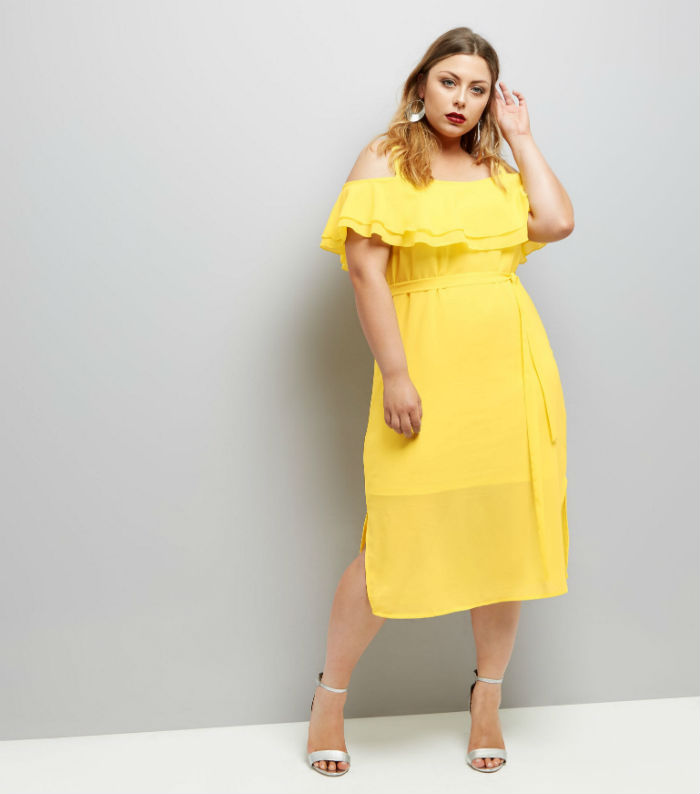 robe col bardot grande taille