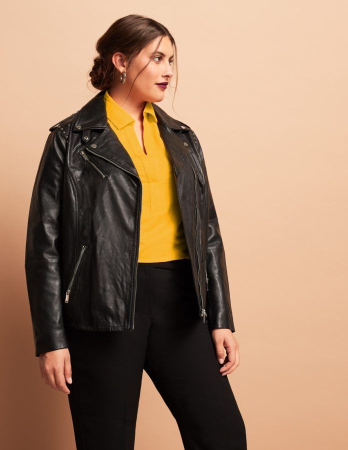 manteau cuir femme grande taille