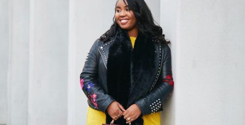 10 looks glam pour porter les vêtements grande taille en simili cuir