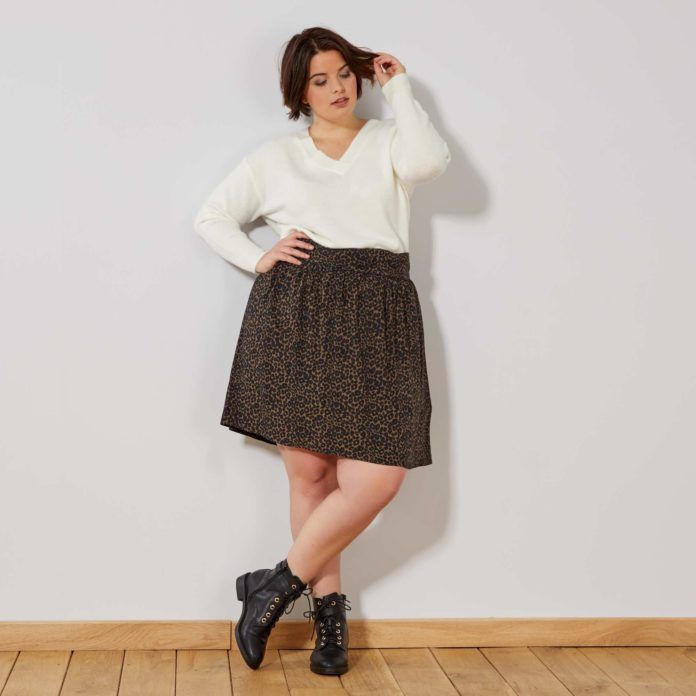 jupe leopard kiabi