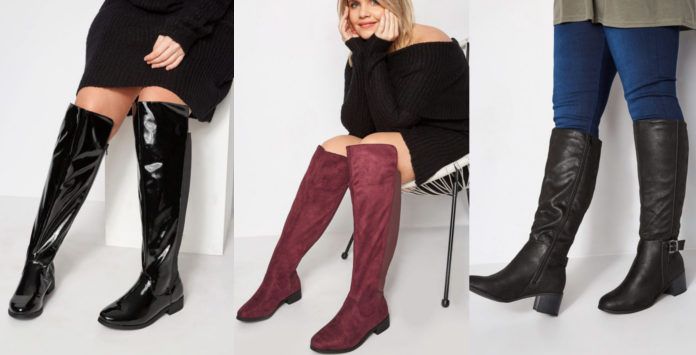 bottes mollets larges soldes