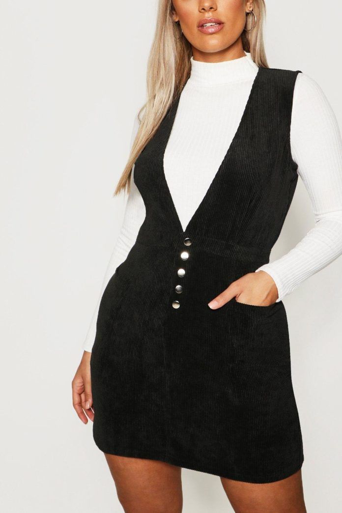 boohoo robe noir