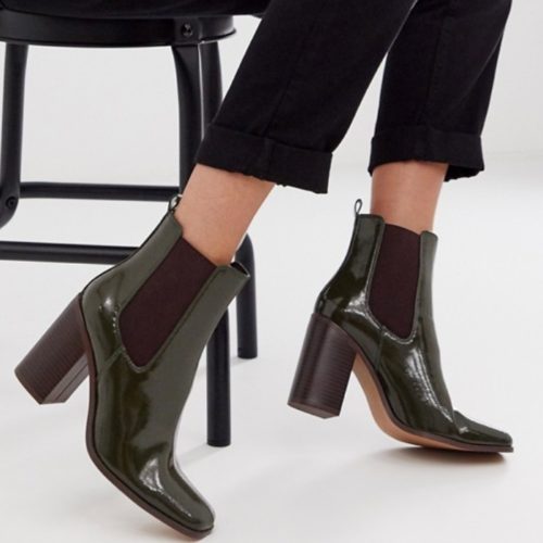 bottines jaune moutarde