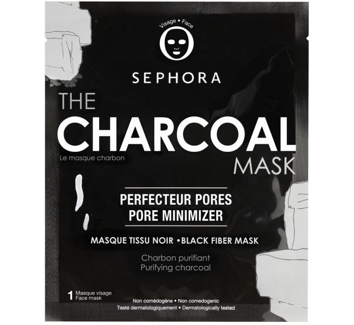 masque tissus charbon