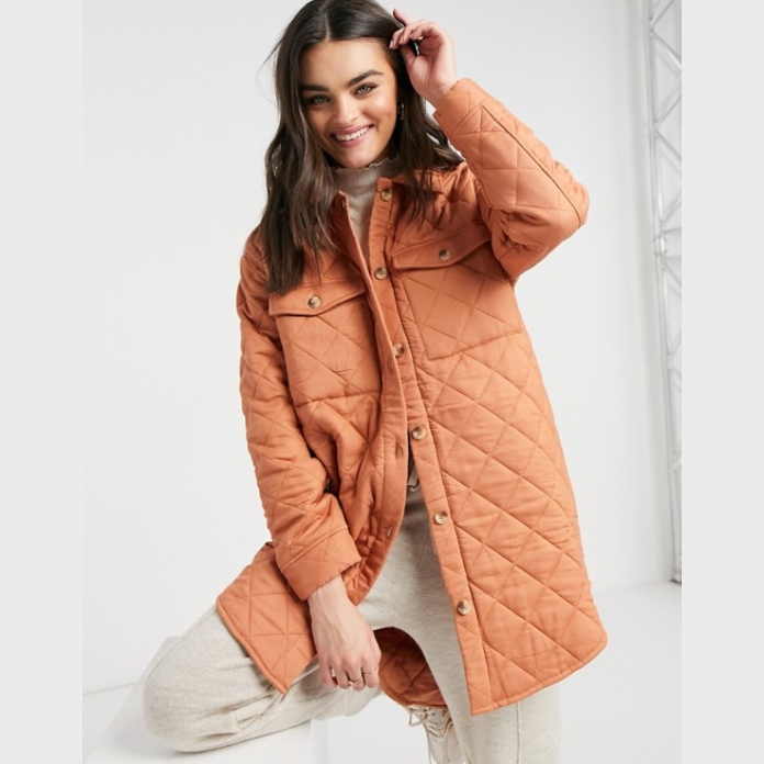 manteau matelassé losange femme