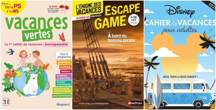 10 cahiers de vacances pour enfants et adultes qui donnent envie