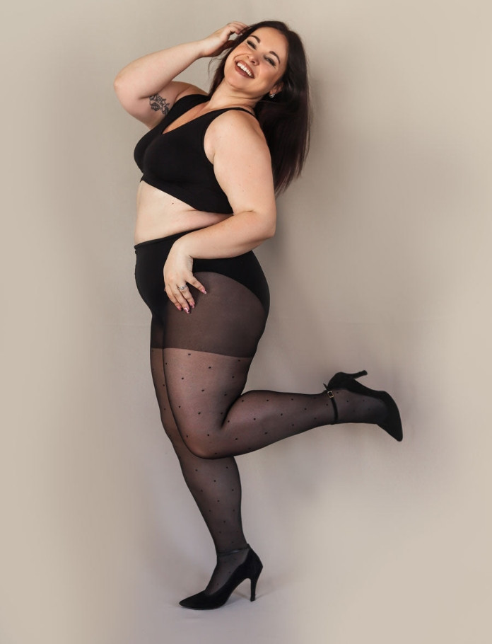 Collant pailleté grande taille – Big Boutique