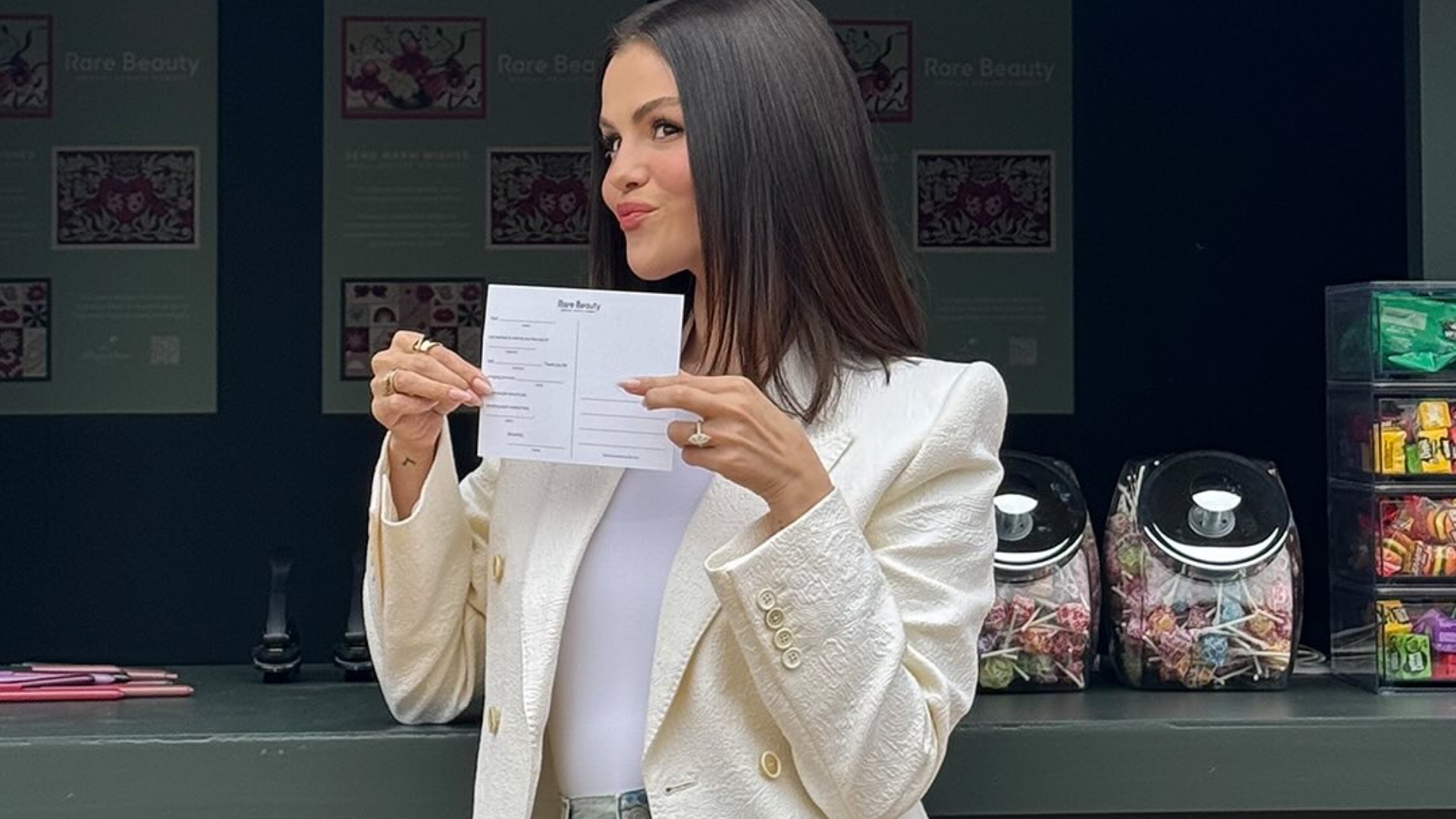 Blazer texturé Selena Gomez