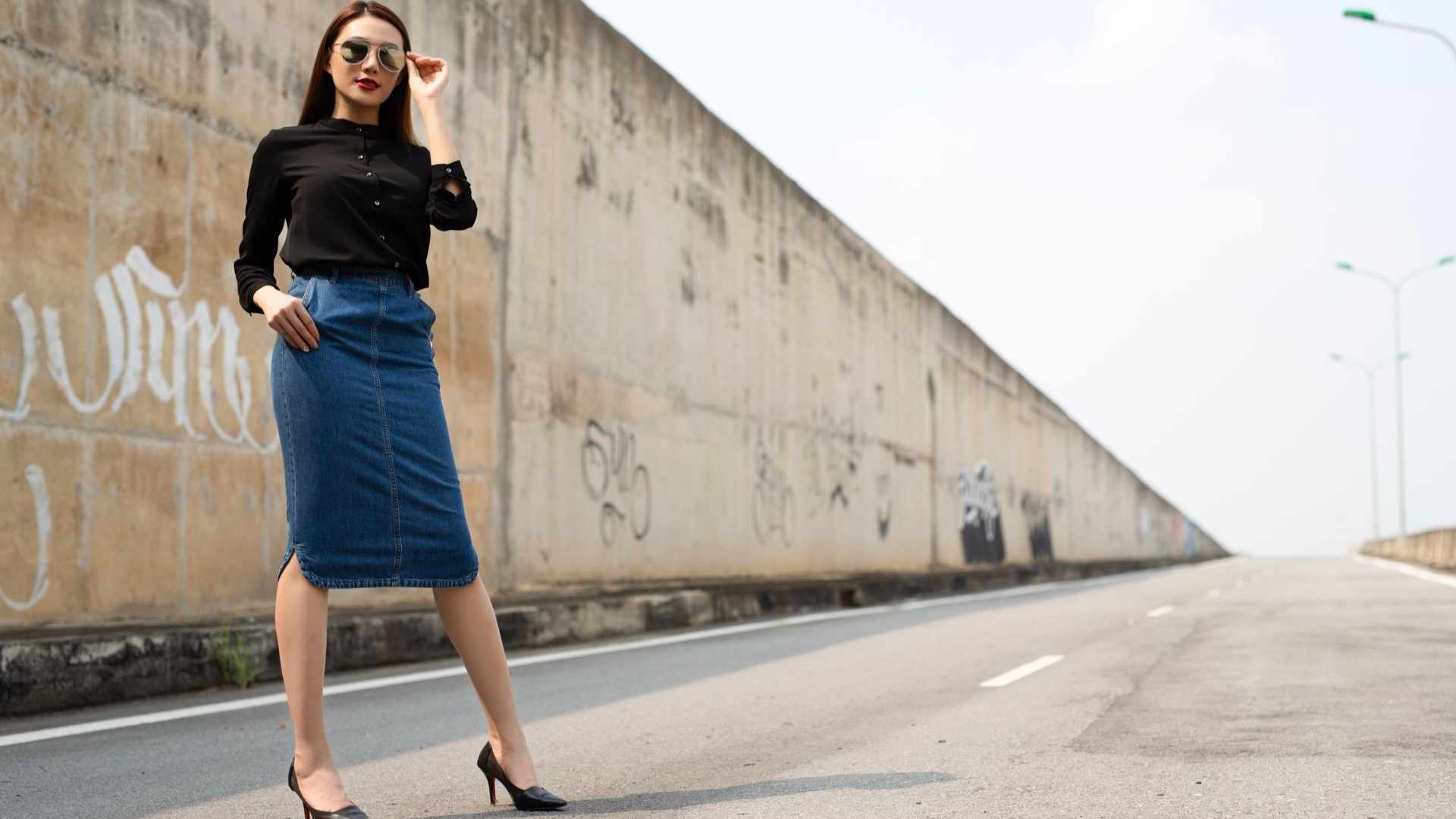 Ni courte ni midi cette jupe facile à porter revient à la rentrée